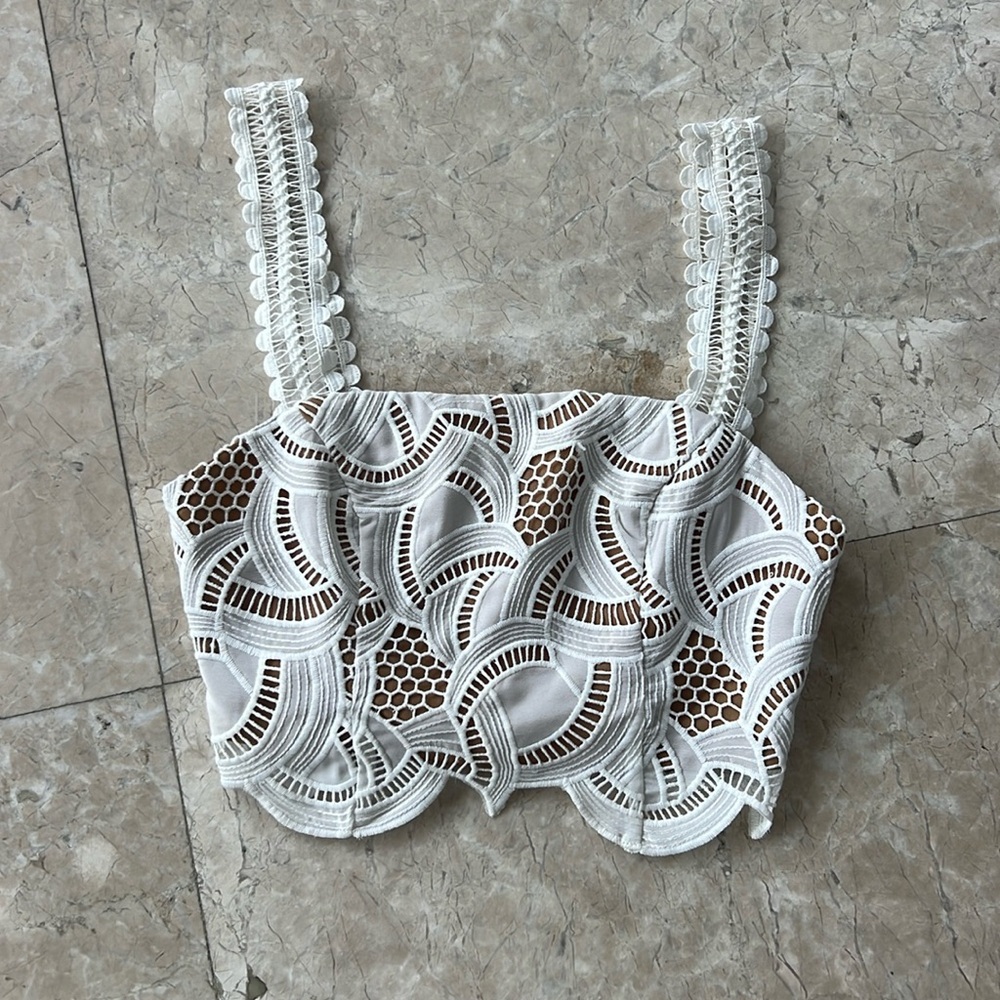 Elliott Crochet Crop Top